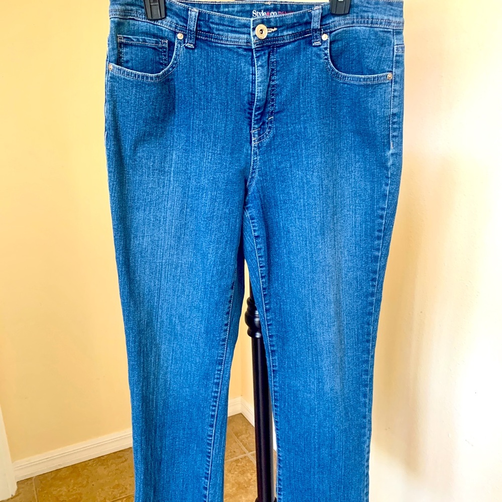Style and Company Boot Cut Jeans with embellished pockets